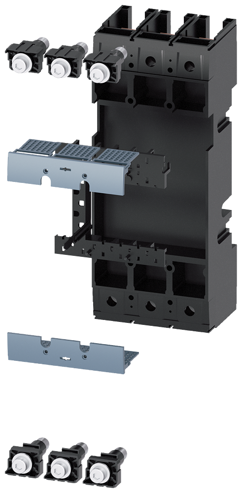 Unidade De Conexão Conjunto Completo Acessórios Para Disjuntor De 3 Polos 3VA20/21/22 Disjuntores Compactos Sentron - Um Sistema Para Todas As Aplicações 3VA9123-0KP00 Siemens