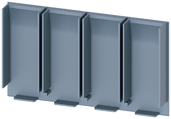 Placa De Isolamento Estendida De 4 Polos 1 Peça Acessórios Para 3VA51 Disjuntores Compactos Sentron - Um Sistema Para Todas As Aplicações 3VA9131-0WJ40 Siemens