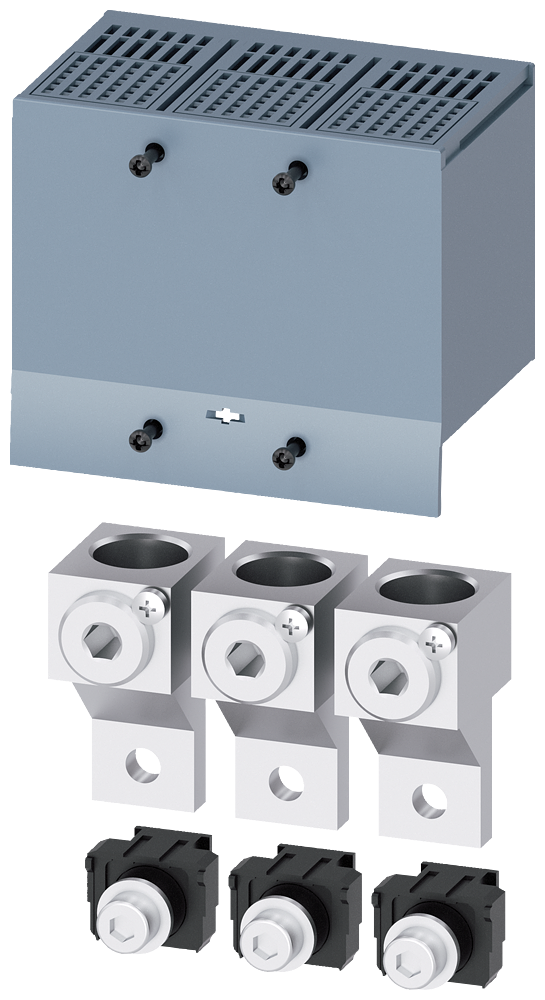 Borne De Conexão Para Condutor Circular TA2 2 50 240 mm² Grande Com Tomada De Tensão Do Condutor Auxiliar 3 Peças Acessórios Para 3VA12 Disjuntores Compactos Sentron - Um Sistema Para Todas As Aplicações 3VA9213-0JC13 Siemens