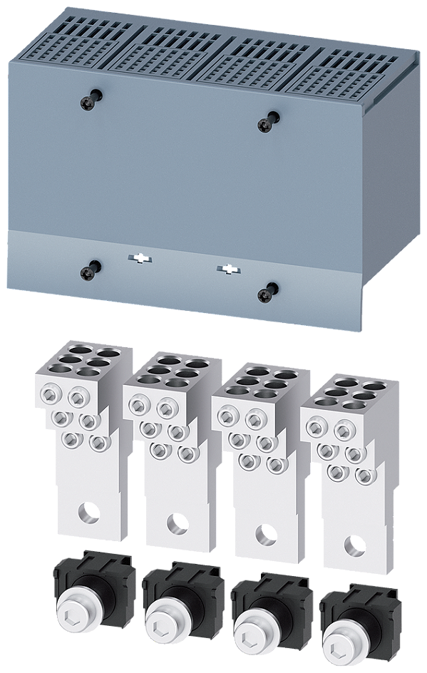 Borne De Conexão Para Condutor Circular TA2 6 6 X 1,5 35 mm² Para 6 Cabos 4 Peças Acessórios Para 3VA12 Disjuntores Compactos Sentron - Um Sistema Para Todas As Aplicações 3VA9214-0JF60 Siemens