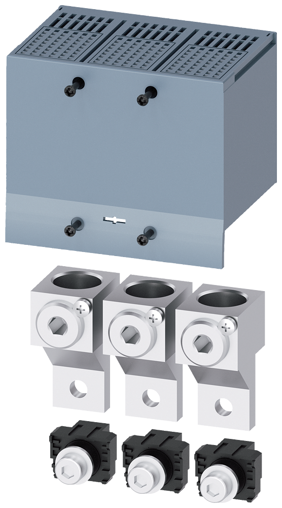 Borne De Conexão Para Condutor Circular TA2 2 50 240 mm² Grande Com Tomada De Tensão Do Condutor Auxiliar 3 Peças Acessórios Para 3VA20/21/22 Disjuntores Compactos Sentron - Um Sistema Para Todas As Aplicações 3VA9223-0JC13 Siemens