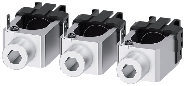 Borne De Conexão Para Condutor Circular TA1 4 6 Awg 350 Kcmil Com Tomada De Tensão Do Condutor Auxiliar 3 Peças Acessórios Para 3VA52 Disjuntores Compactos Sentron - Um Sistema Para Todas As Aplicações 3VA9233-0JG12 Siemens