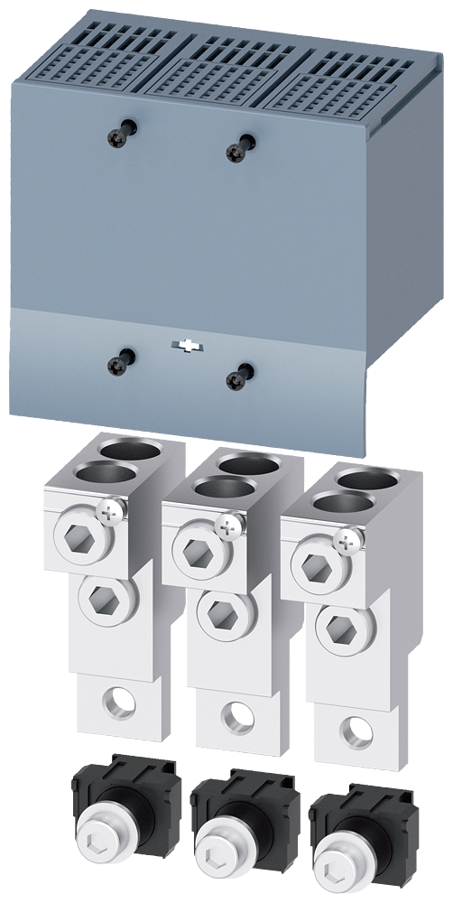Borne De Conexão Para Condutor Circular TA2 3 2 X 25 150 mm² Para 2 Cabos Com Tomada De Tensão Do Condutor Auxiliar 3 Peças Acessórios Para Unidade De Conexão/Encaixe 3VA12 Disjuntores Compactos Sentron - Um Sistema Para Todas 3VA9253-0JC22 Siemens