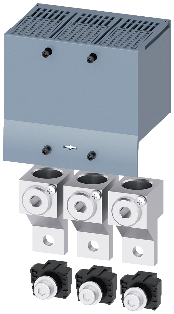 Borne De Conexão Para Condutor Circular TA2 2 50 240 mm² Grande Com Tomada De Tensão Do Condutor Auxiliar 3 Peças Acessórios Para Unidade De Conexão/Encaixe 3VA20/21/22 Disjuntores Compactos Sentron - Um Sistema Para Todas As 3VA9263-0JC13 Siemens
