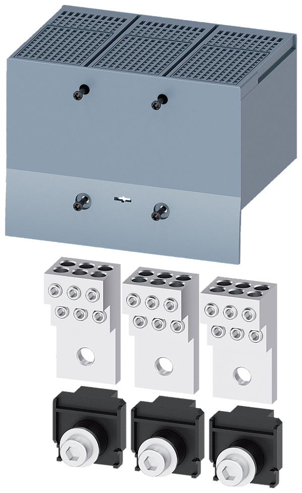 Borne De Conexão Para Condutor Circular TA2 7 6 X 1,5 35 mm² Para 6 Cabos 3 Peças Acessórios Para 3VA13/14 3VA23/24 Disjuntores Compactos Sentron - Um Sistema Para Todas As Aplicações 3VA9303-0JF60 Siemens