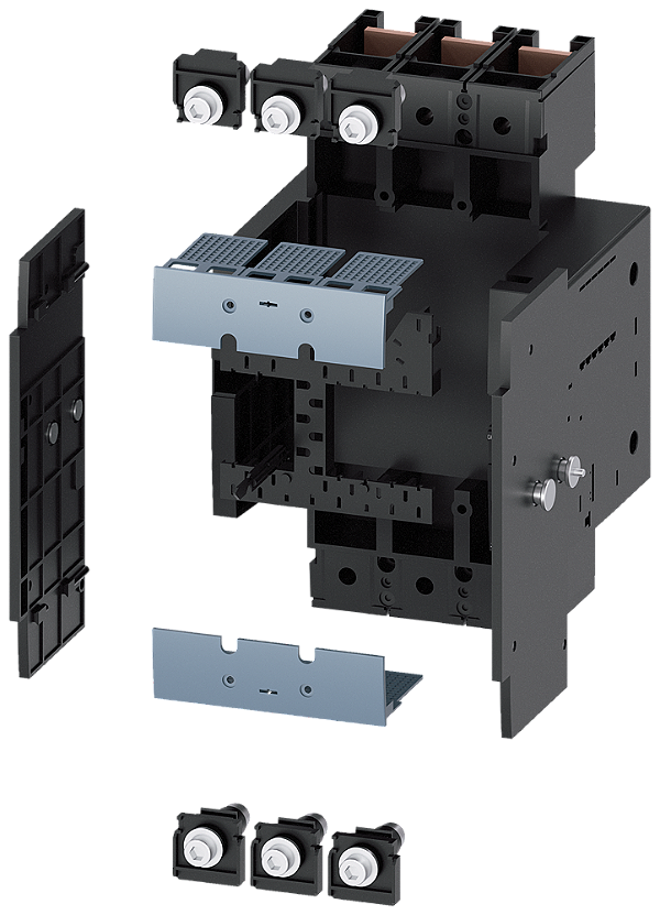Unidade De Encaixe Conjunto Completo Acessórios Para Disjuntor De 3 Polos 3VA13/14 3VA23/24 Disjuntores Compactos Sentron - Um Sistema Para Todas As Aplicações 3VA9323-0KD00 Siemens