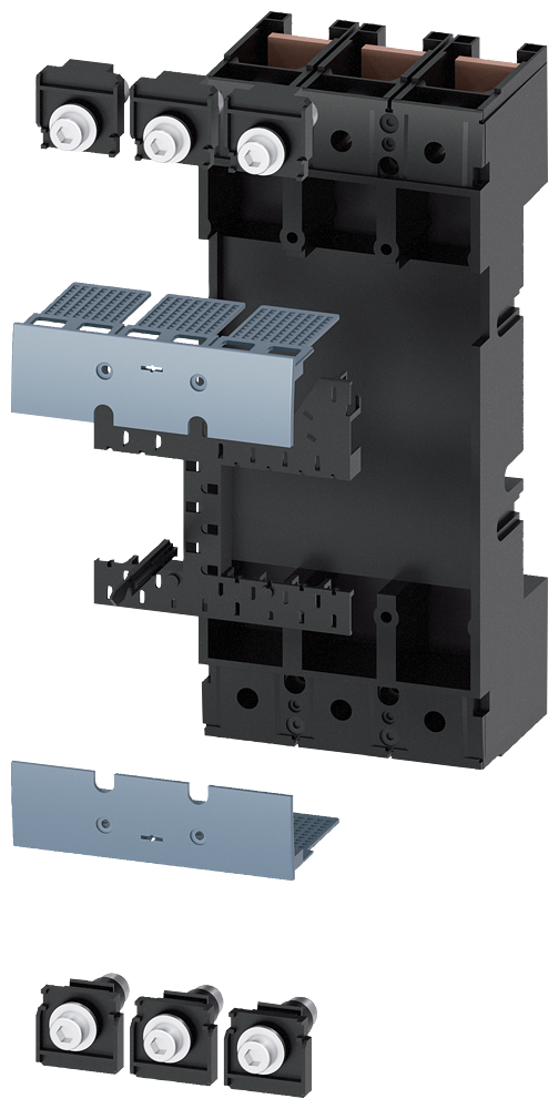 Unidade De Conexão Conjunto Completo Acessórios Para Disjuntor De 3 Polos 3VA13/14 3VA23/24 Disjuntores Compactos Sentron - Um Sistema Para Todas As Aplicações 3VA9323-0KP00 Siemens