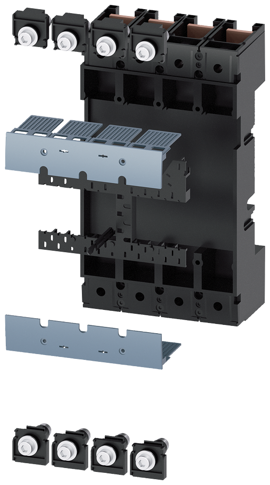Unidade De Conexão Conjunto Completo Acessórios Para Disjuntor De 4 Polos 3VA13/14 3VA23/24 Disjuntores Compactos Sentron - Um Sistema Para Todas As Aplicações 3VA9324-0KP00 Siemens