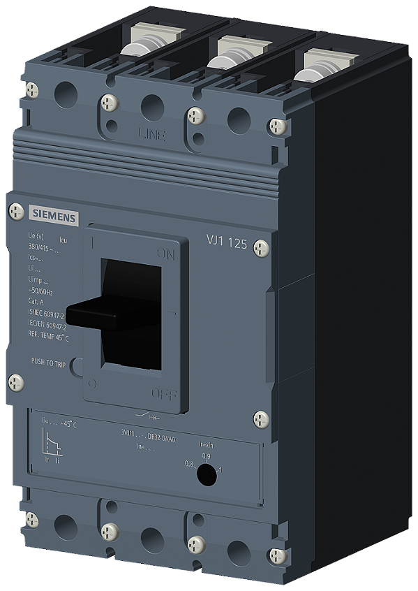 Disjuntor 3P 4050A 36Ka 380V Aj/Fix 3Vj11 3VJ1105-5DB32-0AA0 Siemens