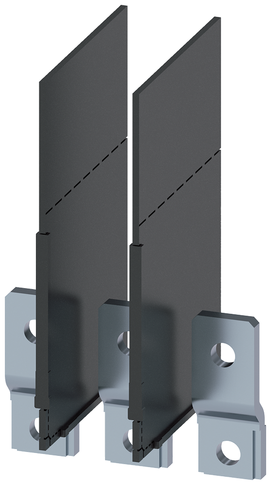 Extensão Da Ligação Lado Frontal 3 Peças Acessórios Para 3VM11 3VM9153-0QB00 Siemens