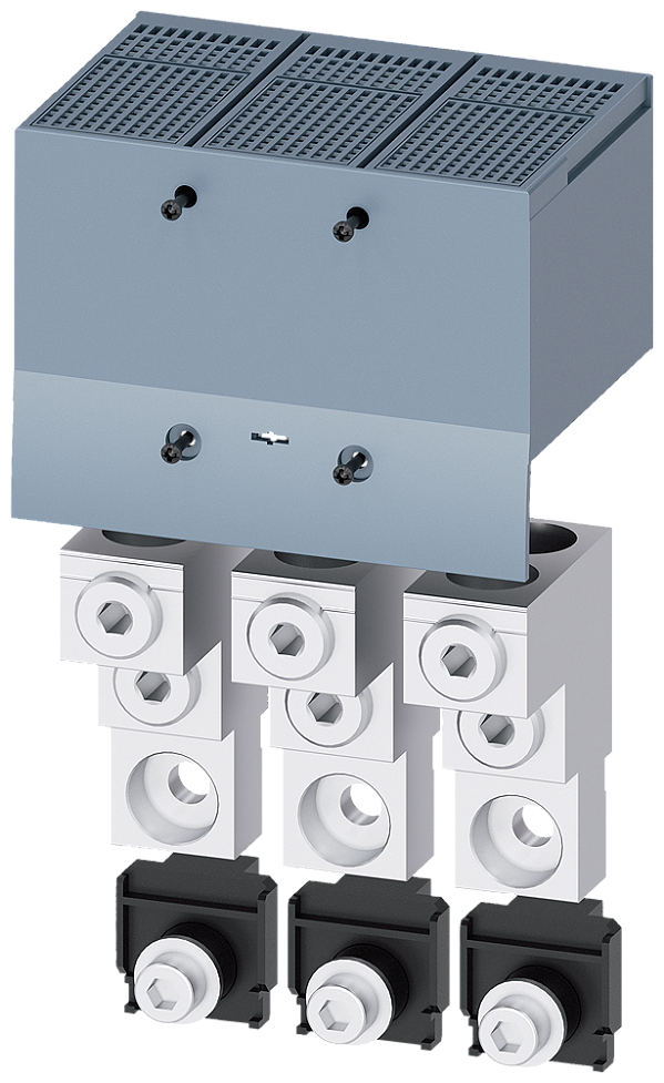 Borne De Conexão Para Condutor Circular TA2 4 2 X 70 300 mm² Para 2 Cabos 3 Peças Acessórios Para 3VM13/14 3VM9403-0JJ23 Siemens