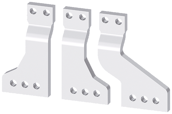 Do Lado Frontal Peças De Conexão Principal Alargadas Para Estrutura Na Conex Principal Frontal Parte Inferior 3pç Interruptor De Montagem Fixa Acessórios Para Disjuntor 3WL10 / 3VA27 3VW9011-0AL75 Siemens