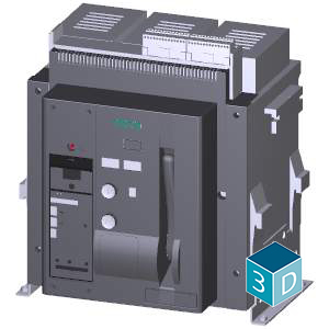 Disjuntor De Potência De Montagem Fixa De 3 Polos Tamanho 2 In 2000A Até 500V Ca 50/60Hz Icu 66kA A 500V Com Bloqueio Contra Religamento Mecânico Com Contato De Sinalização De Disparo Com Indicadores Acionados 3WT8202-5AA00-0AA2 Siemens