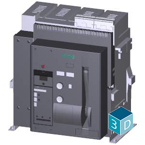 Disjuntor De Potência De Montagem Fixa De 3 Polos Tamanho 2 In 2500A Até 500V Ca 50/60Hz Icu 66kA A 500V Com Bloqueio Contra Religamento Mecânico Com Contato De Sinalização De Disparo Com Indicadores Acionados 3WT8252-8AU30-0AA2 Siemens