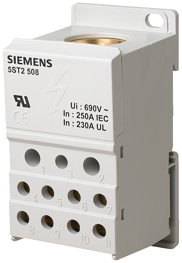 Bloco Distribuição 1P 250A 690V 5St2 508 5ST2508 SIEMENS