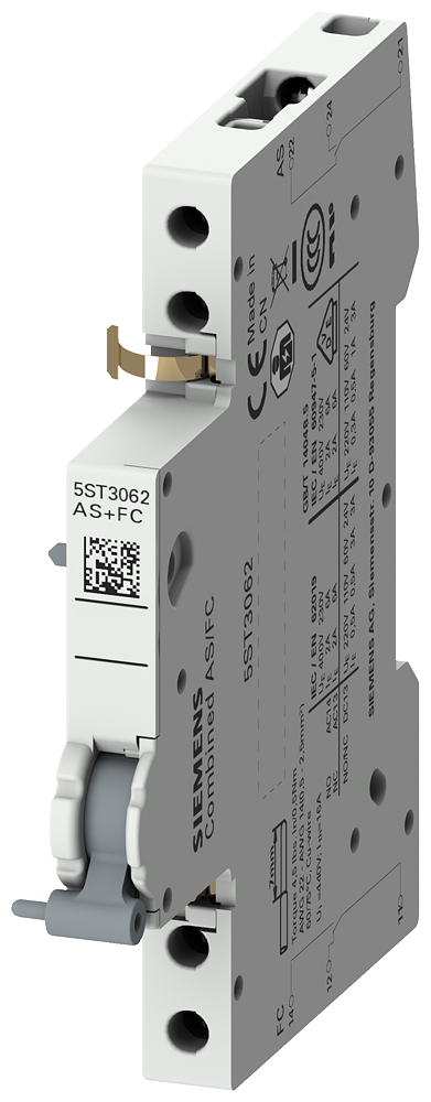 Interruptor Auxiliar 1 Contato Inversor + Interruptor Para Sinais De Erro 1 Contato Inversor 230/400V Ca / 24-220V Cc 0,5 Te Para 5SY 5SL Para 5SP 5SV 5SU1 5ST3 Interruptor Auxiliar E Comutador De Sinal De Erro Sentron 5ST3 Como 5ST3062 Siemens