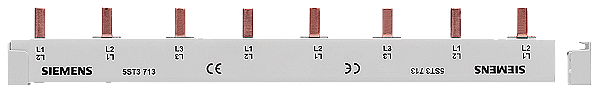 Barramento De Pino Protegido Contra Contato 16mm2 3x De 1 Fase+Ia 1016mm De Comprimento Cortável Sem Tampas Finais Barramento De Pernos Sentron 5ST3 Como Componente Adicional Para Dispositivos De Proteção De Corrente Residual E 5ST3714 Siemens