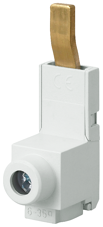 Borne De Conexão 35mm2 Para Barramentos De Pino Conforme Ul 508 Terminal De Ligação Sentron 5ST3 Como Componente Adicional Para Dispositivos De Proteção De Corrente Residual E Minidisjuntores Estes Componentes Adicionais Podem Ser 5ST3770-0HG Siemens