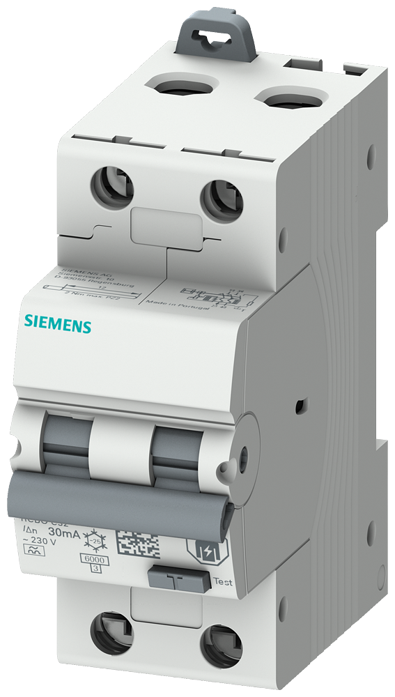 Interruptor Fi/Disjuntor 6 Ka 2P Tipo A 30 Ma Car C In 10A Un 230V Disjuntor Diferencial/Disjuntor Sentron 5SU1 Para A Proteção Combinada Contra Sobrecarga Curto-Circuito E Correntes De Falha Nossos Disjuntores De Corrente 5SU1326-7FP10 Siemens