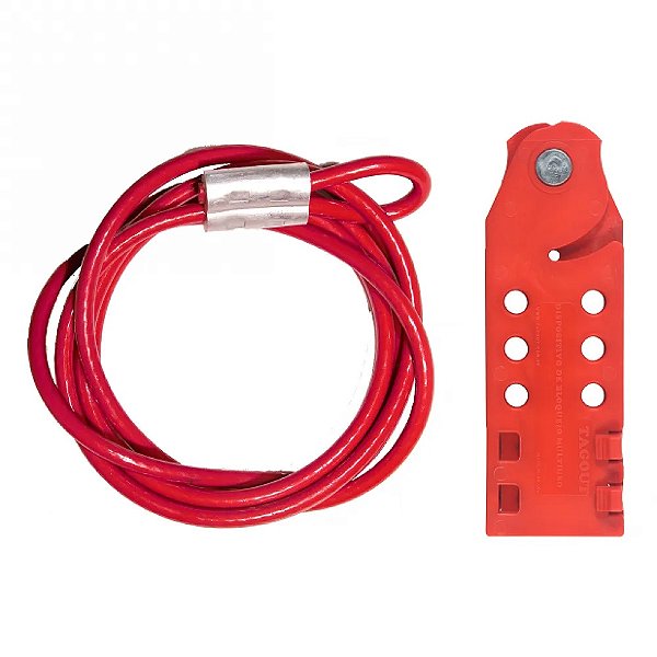 Kit Bloqueio A Cabo Multiuso - 2,4M Bc2,4 Tagout