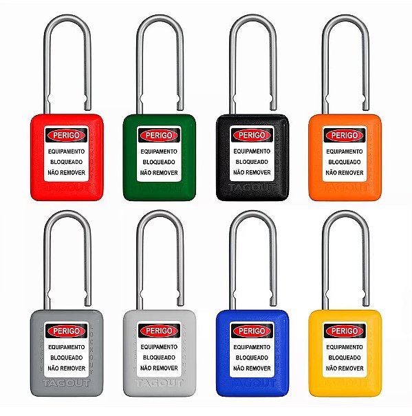 Cadeado Plast. Haste Aluminio / Vermelho / 01 Ch / 38Mm / Cm Calvm140Cm Tagout