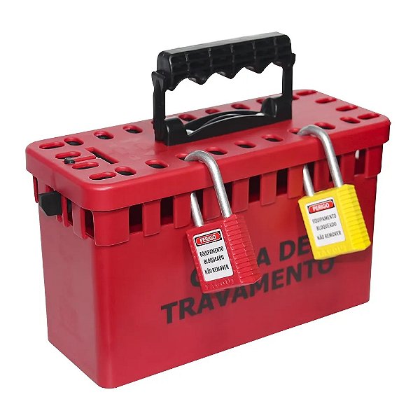 Caixa De Bloqueio Em Plastico Para 26 Cadeados Cbp26 Tagout