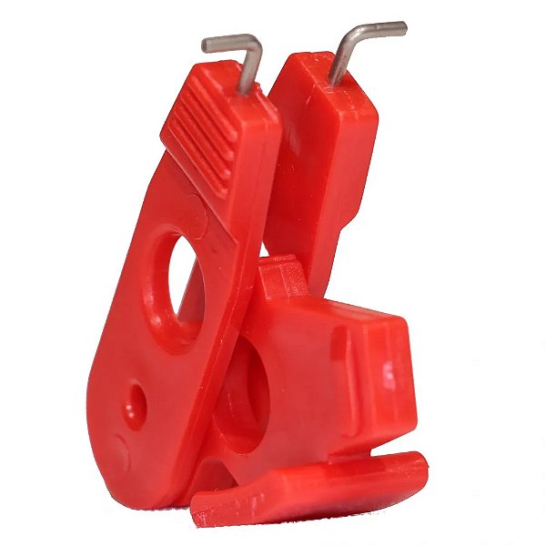Dispositivo De Bloqueio Para Disjuntor Din - Vermelho Dbdd Tagout
