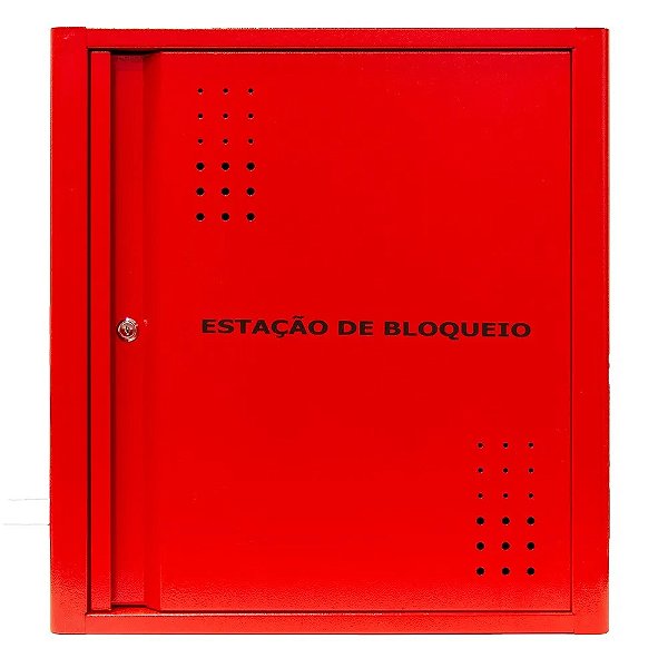 Estacao De Bloqueio Em Aco Vermelha G 30 Ganchos Ebag Tagout