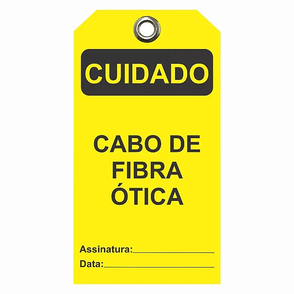 Etiqueta De Cuidado / Descr.: Cabo De Fibra Otica Etam01 Tagout