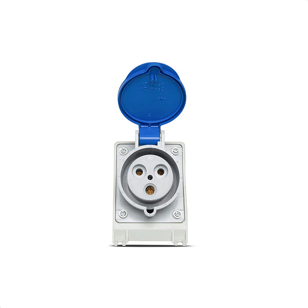 Tomada Sobrepor Newkon 2P+T 32A 200/250V 6H Az Ip44 N3206 Steck