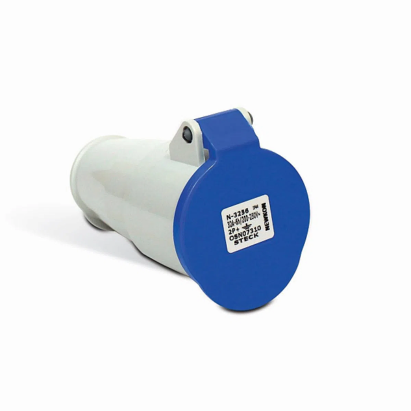 Acoplamento Newkon 2P+T 32A 200/250V 6H Az Ip44 N3256 Steck