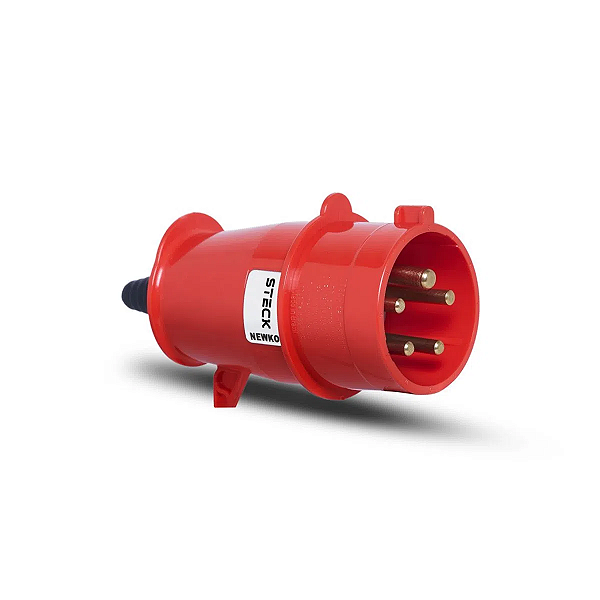 Plug Newkon 3P+N+T 16A 380/440V 6H Vm Ip44 N5076 Steck