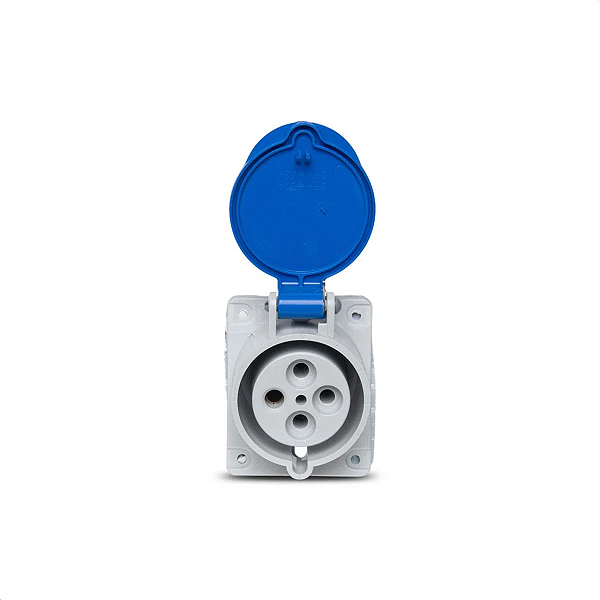 Tomada Embutir Newkon 3P+T 32A 200/250V 9H Az Ip44 N4249 Steck