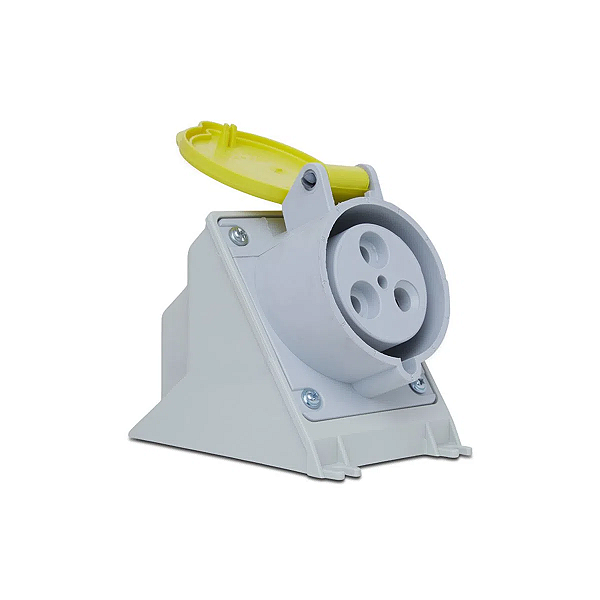 Tomada Sobrepor Newkon 2P+T 32A 100/130V 4H Am Ip44 N3204 Steck