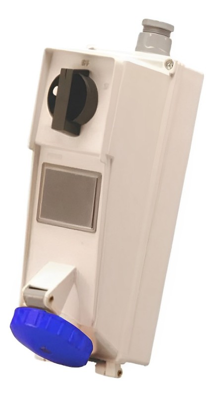 Tomada Sobrepor Surelock 2P+T 32A 200/250V 6H Az Dj Bq SS3206D Steck