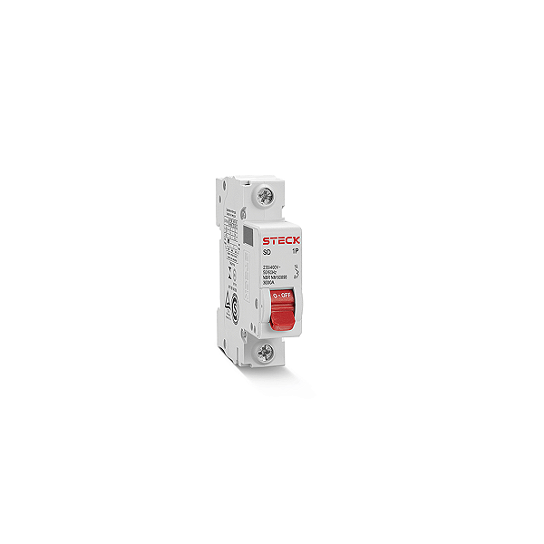 Disjuntor Serie Sd61 40A 1P Curva C 3Ka SDD61C40 Steck