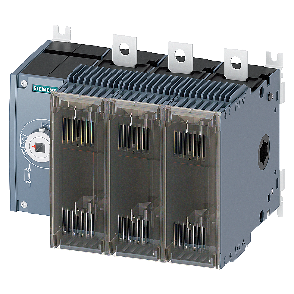 Seccionador De Corte Em Carga C/Fusível 250A Tam 3 De 3 Polos Para Fusível Nh Tam 0 E 1 Acionamento Frontal Esquerdo Equipamento De Base Sem Manípulo Conexão Plana Interruptores Seccionadores Com Fusíveis 3KF São Otimizados Para 3KF3325-0LF11 Siemens