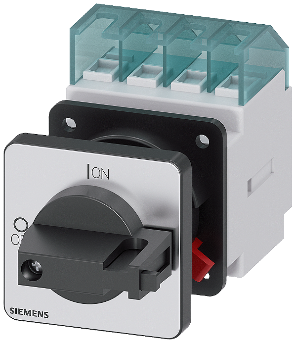 Sentron Seccionador De Corte Em Carga 3LD Interruptor Principal De 3 Polos Iu 16 A Potência De Operação/ A CA-23 A A 400V 7,5 Kw Fixação Dianteira Acionamento De Manípulo Preto Fixação Central 22,5mm Para O Manípulo 3LD2050-0TK11 Siemens