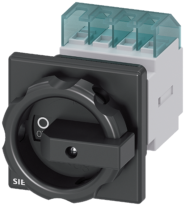 Sentron Seccionador De Corte Em Carga 3LD Interruptor Principal De 3 Polos Iu 16 A Potência De Operação/ A CA-23 A A 400V 7,5 Kw Fixação Dianteira Acionamento Rotativo Preto Fixação Central 22,5mm Para O Manípulo 3LD2054-0TK51 Siemens