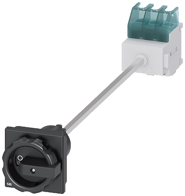 Sentron Seccionador De Corte Em Carga 3LD Interruptor Principal De 3 Polos Iu 25 A Potência De Operação/ A CA-23 A A 400V 9,5 Kw Fixação No Piso Com Acoplamento Da Porta Acionamento Rotativo Preto Fixação De 4 Furos Para O 3LD2113-0TK51 Siemens