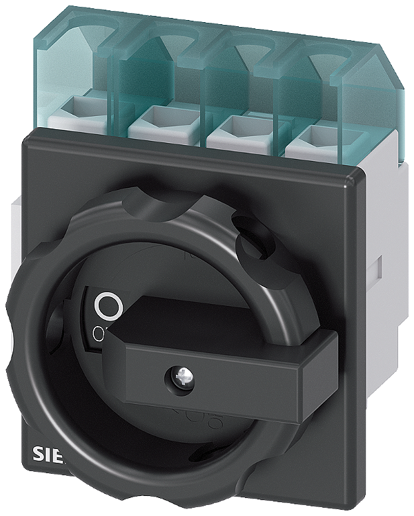Sentron Seccionador De Corte Em Carga 3LD Interruptor Principal De 4 Polos Iu 32 A Potência De Operação/ A CA-23 A A 400V 11,5 Kw Fixação Dianteira Acionamento Rotativo Preto Fixação De 4 Furos Para O Manípulo 3LD2203-1TL51 Siemens
