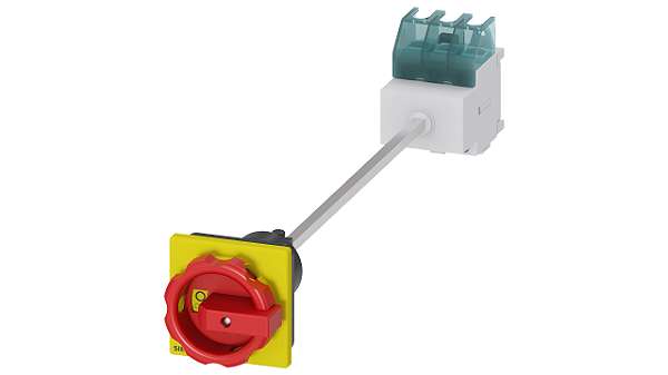 Sentron Seccionador De Corte Em Carga 3LD Chave De Parada De Emergência 3 Polos Iu 32 A Potência De Operação/A CA-23 A A 400V 11,5 Kw Fixação No Piso Com Acoplamento Da Porta Acionamento Rotativo Vermelho/Amarelo Fixação De 4 3LD2215-0TK53 Siemens
