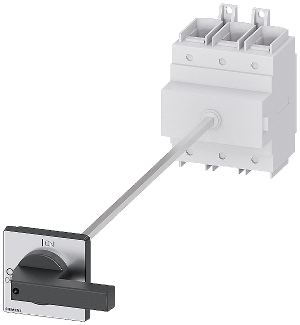 Sentron Seccionador De Corte Em Carga 3LD Interruptor Principal De 3 Polos Iu 250A Potência De Operação/ A CA-23 A A 400V 132 Kw Fixação No Piso Com Acoplamento Da Porta Acionamento De Manípulo Preto Fixação De 4 Furos Para O 3LD2418-0TK11 Siemens