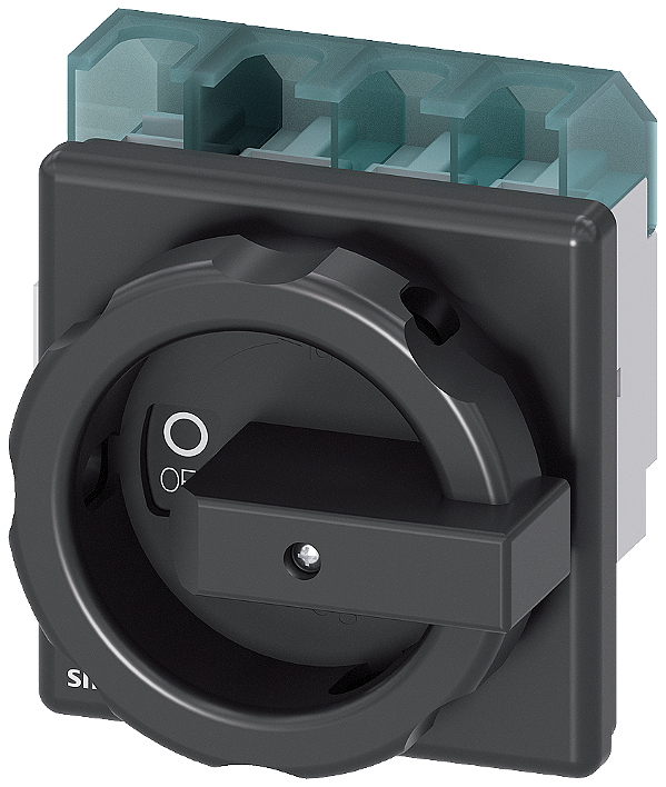Sentron Seccionador De Corte Em Carga 3LD Interruptor Principal De 4 Polos Iu 63 A Potência De Operação/ A CA-23 A A 400V 22 Kw Fixação Dianteira Acionamento Rotativo Preto Fixação De 4 Furos Para O Manípulo 3LD2504-1TL51 Siemens