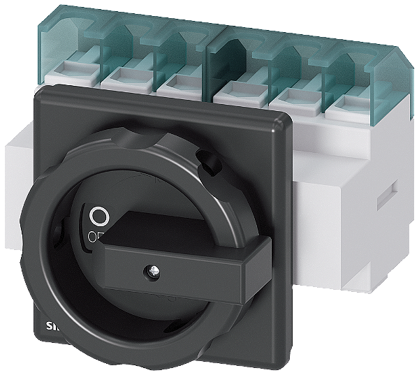 Sentron Seccionador De Corte Em Carga 3LD Interruptor Principal De 6 Polos Iu 63 A Potência De Operação/ A CA-23 A A 400V 22 Kw Fixação Dianteira Acionamento Rotativo Preto Fixação De 4 Furos Para O Manípulo 3LD2504-3VK51 Siemens