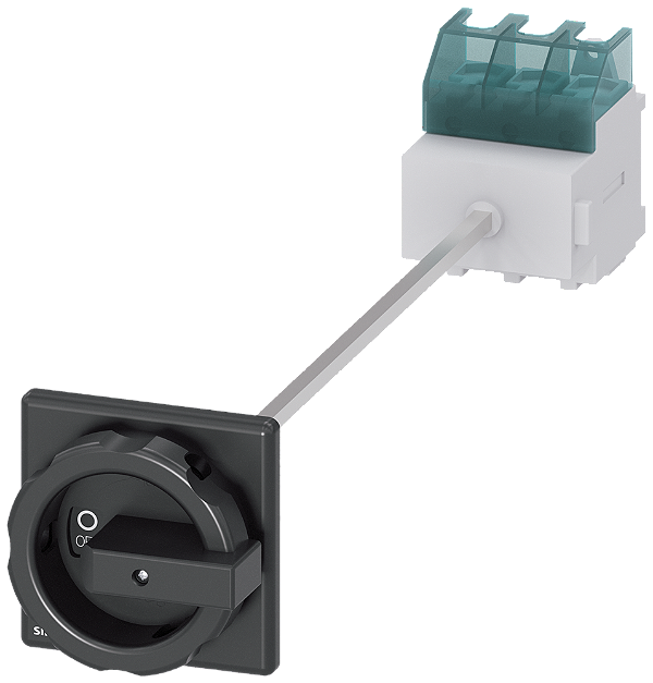 Sentron Seccionador De Corte Em Carga 3LD Interruptor Principal De 3 Polos Iu 63 A Potência De Operação/ A CA-23 A A 400V 22 Kw Fixação No Piso Com Acoplamento Da Porta Acionamento Rotativo Preto Fixação De 4 Furos Para O 3LD2514-0TK51 Siemens