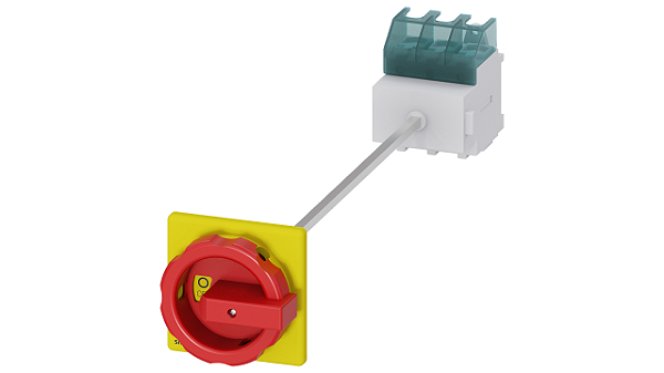Sentron Seccionador De Corte Em Carga 3LD Chave De Parada De Emergência 3 Polos Iu 63 A Potência De Operação/A CA-23 A A 400V 22 Kw Fixação No Piso Com Acoplamento Da Porta Acionamento Rotativo Vermelho/Amarelo Fixação De 4 3LD2514-0TK53 Siemens