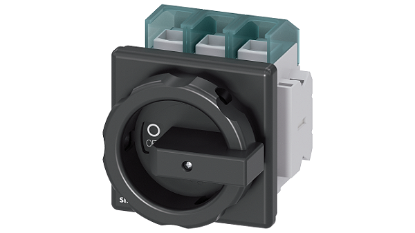 Sentron Seccionador De Corte Em Carga 3LD Interruptor Principal De 3 Polos Iu 100 A Potência De Operação/ A CA-23 A A 400V 37 Kw Fixação Dianteira 1NF 1NA Acionamento Rotativo Preto 4 Furos Fixação Para Manípulo 3LD2704-1TP51 Siemens