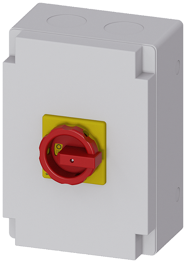 Sentron Seccionador De Corte Em Carga 3LD Chave De Parada De Emergência 3 Polos Iu 100 A Potência De Operação/A CA-23 A A 400V 37 Kw Invólucro De Material Isolante Para Sist Métrico União Roscada 1NF 1NA Acionamento Rotativo 3LD2766-1GP53 Siemens