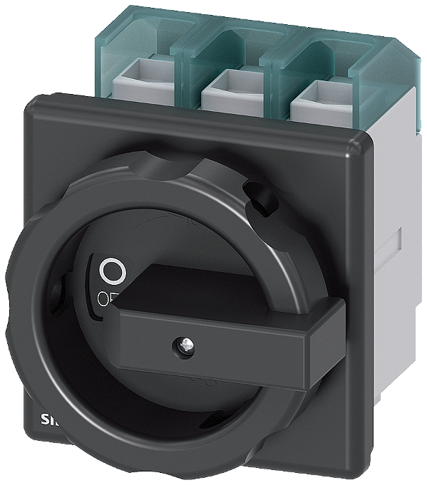 Sentron Seccionador De Corte Em Carga 3LD Interruptor Principal De 3 Polos Iu 125 A Potência De Operação/ A CA-23 A A 400V 45 Kw Fixação Dianteira Acionamento Rotativo Preto Fixação De 4 Furos Para O Manípulo 3LD2804-0TK51 Siemens